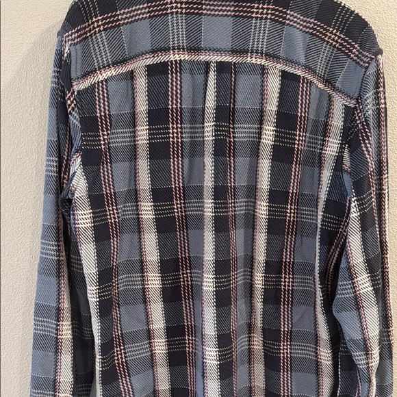 GAP Blue and White Plaid Button-Down Shirt - Picture 10 of 11